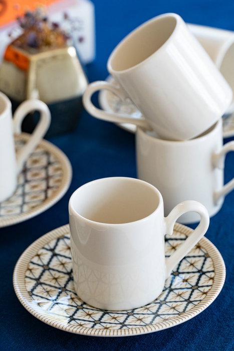 Hermia Beste 12 Juego de tazas de café y platos Multicolor